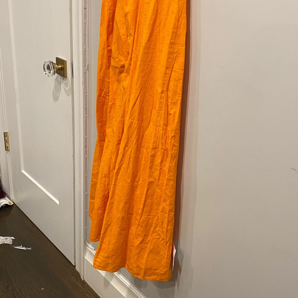 ASOS NWT Vibrant Orange Maxi Dress - Picture 5 of 7